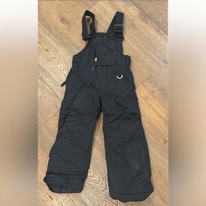 Children's Black Winter Overalls